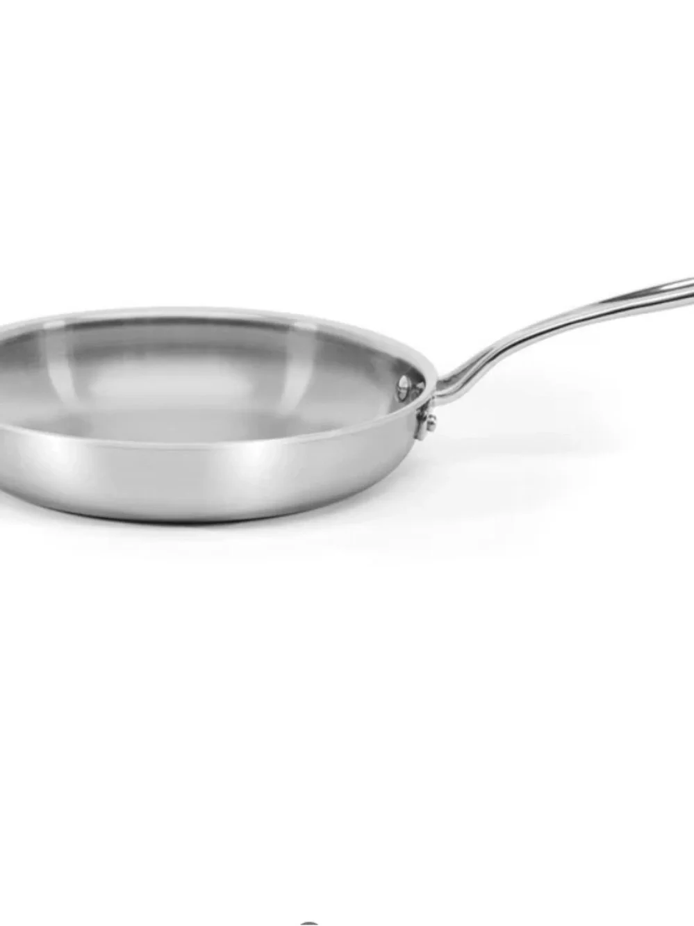 BNIB Cuisinart Custom-Clad 5 ply 10/18 Stainless Steel shallow Fry Pan size 10”
